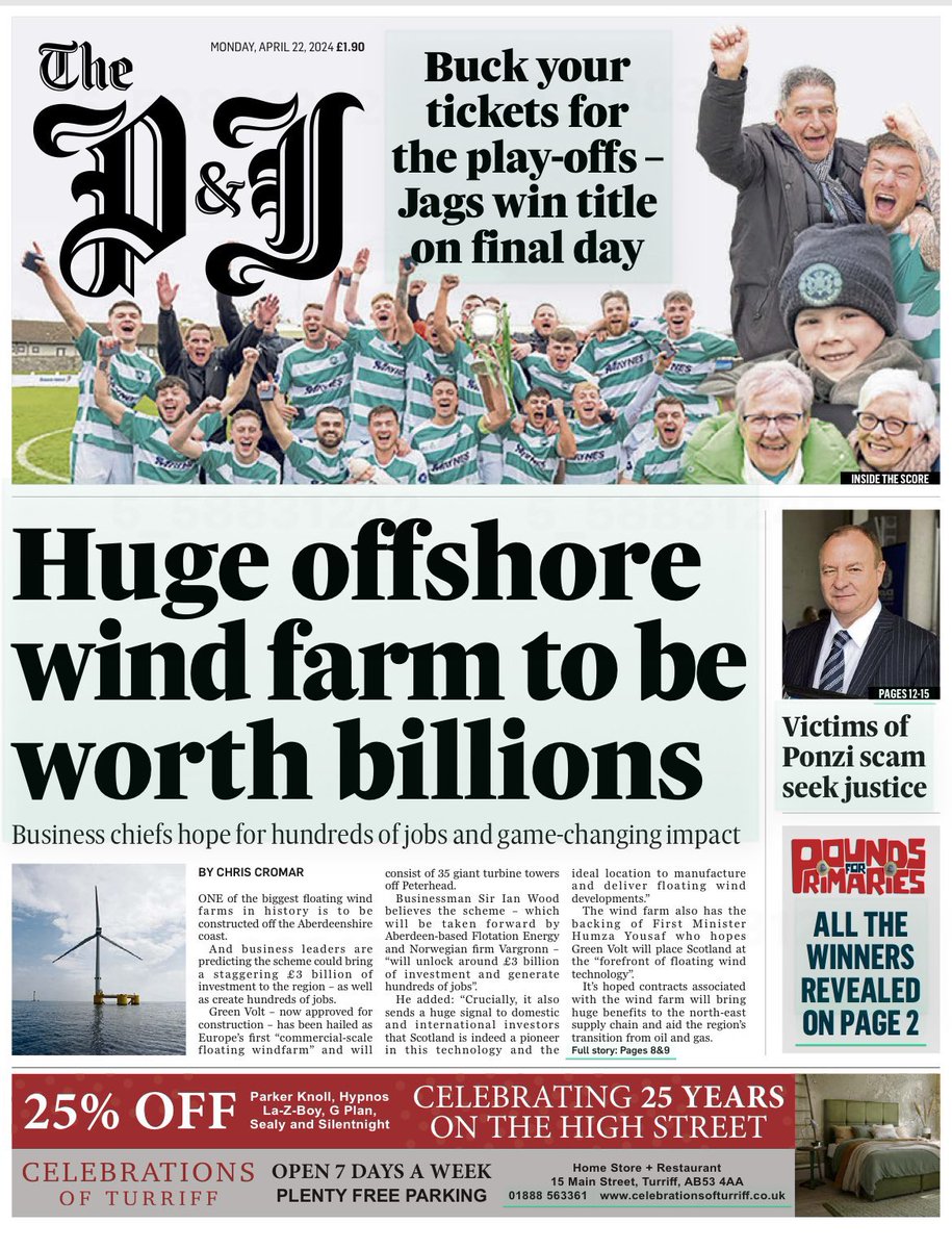 This further cements Scotland’s reputation as a global leader in floating wind technology. @ScotGov will invest £500 million to boost Scotland's offshore wind supply chain and create green jobs. #NetZero isn't just a climate imperative, it's an enormous economic opportunity.