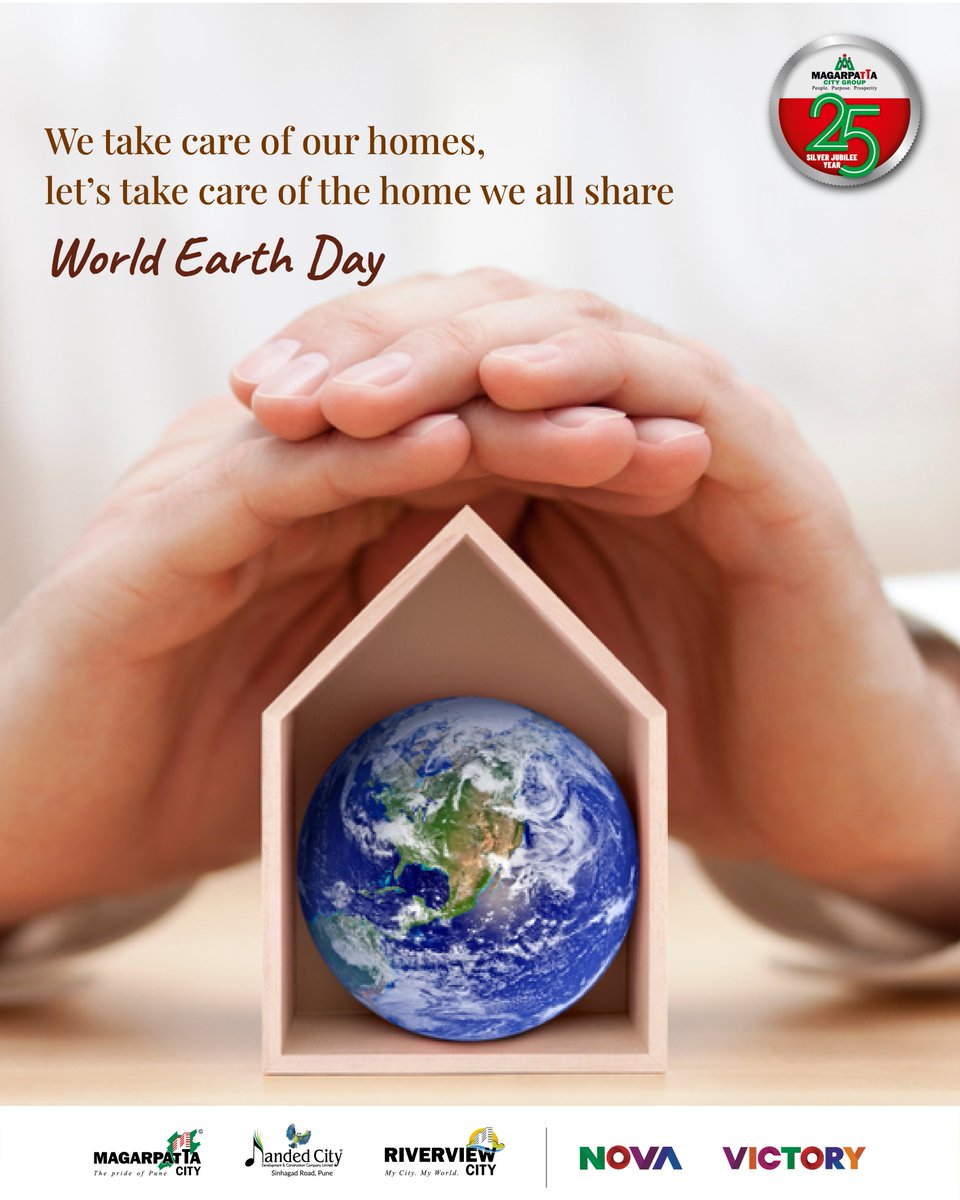 We go to great lengths to maintain our home in the best condition. This World Earth Day, let’s pledge to take the same kind of efforts to maintain our planet in the best condition.

#WorldEarthDay #MagarpattaCity #MagarpattaCityGroup #Magarpatta #NandedCity #efforts #25Years