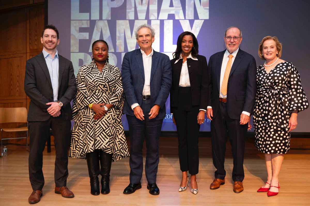We were thrilled to join fellow @lipmanprize winners at this year's award ceremony 🎉 We're really excited about the opportunity to learn from fellow winners, @Food4Education and @seacology and the wider #UPenn community. #changemakers #tech4good #innovation