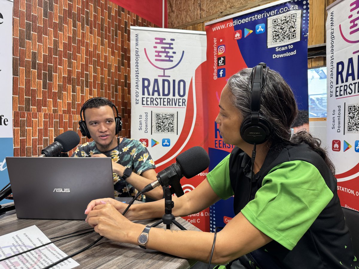 🎙️I am live in Radio Eersteriver until 2pm, speaking about ActionSA’s plan to empower forgotten communities across the Western Cape. Tune in at radioeersteriver.co.za