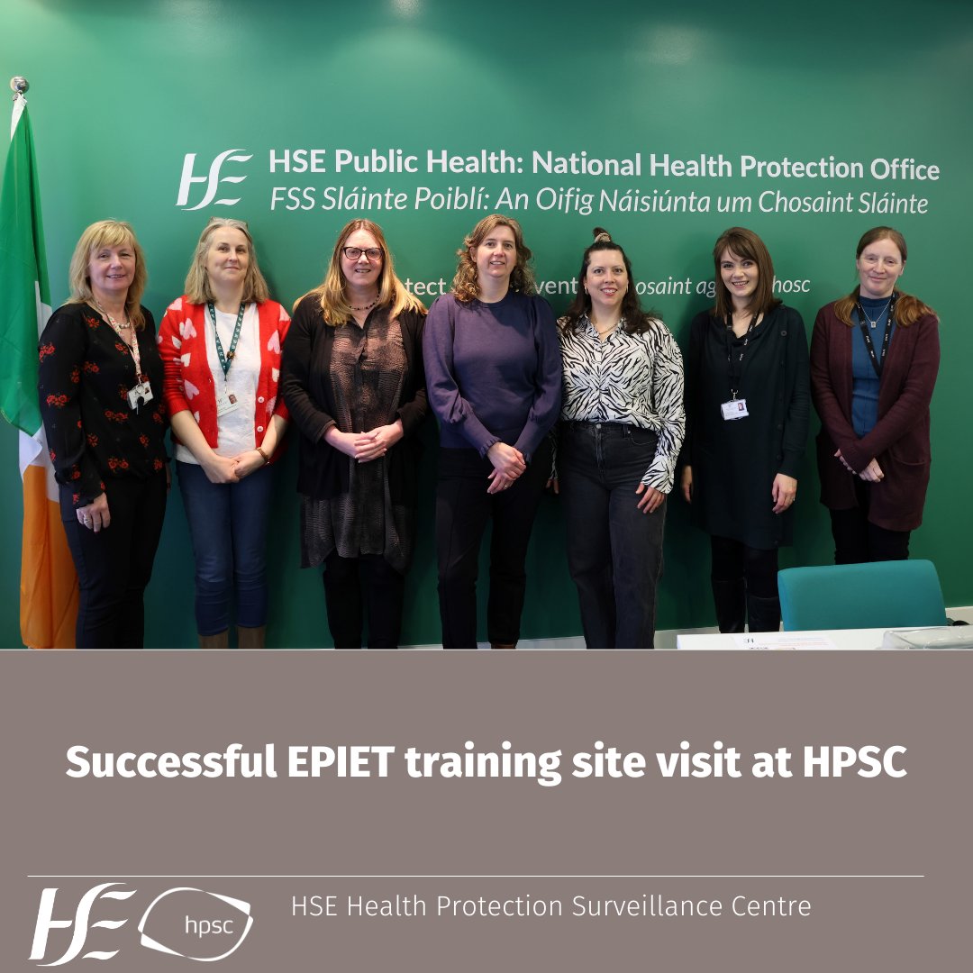 Last month, HPSC welcomed representatives from RIVM in The Netherlands and RKI in Germany. They visiting team were conducting an appraisal of HPSC as an EPIET training site on behalf of ECDC.

Find out more in the April Issue of Epi Insight👉🔗bit.ly/4d5JZ5s