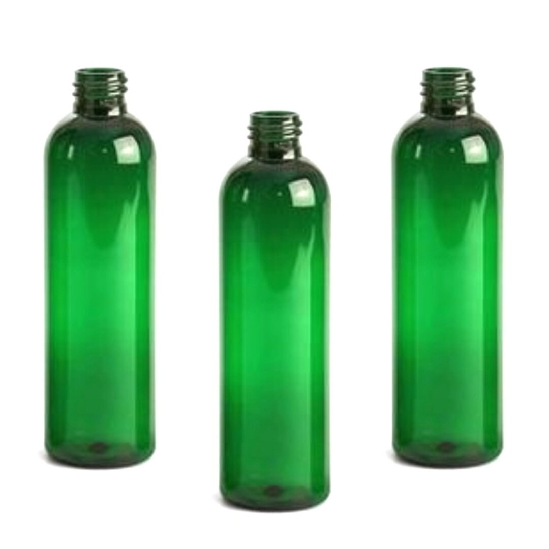 8oz GREEN Cosmo Slim Plastic Bottles tuppu.net/8a4f792c #candlemaker #aromatheraphy #dtftransfers #candleoils #handmadecandles #glitter #Warehouse1711 #explorepage #EtsySupplies