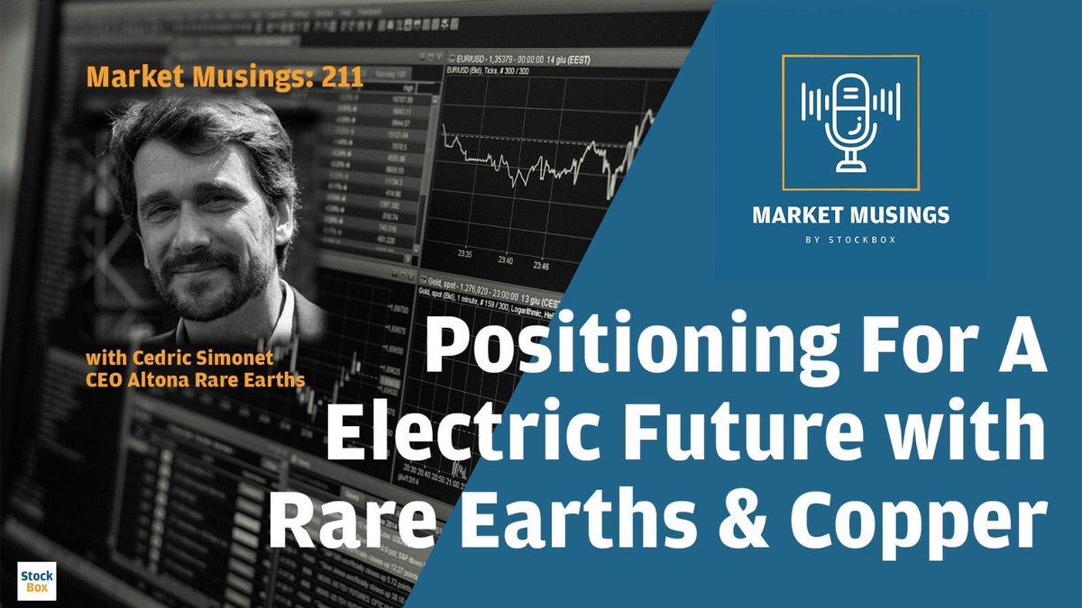 🎧Coming up on the #MarketMusing Podcast by @StockBoxMedia On this episode, we speak to CEO @CedricSimonet @AltonaRareEarth He touches on their strategy for diversification, upcoming projects in copper, and their Monte Muambe Rare Earths project. Stay tuned! #REE #Copper