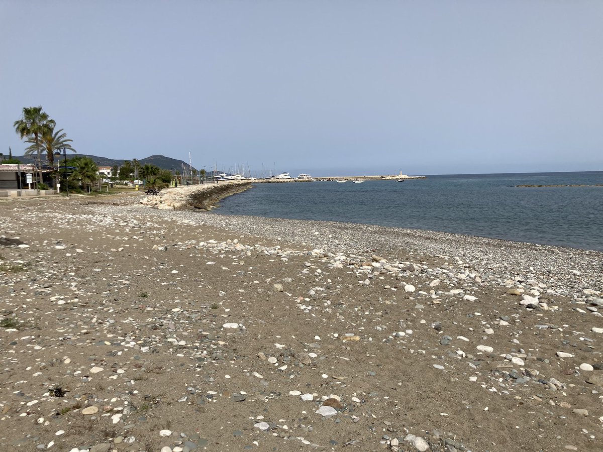 A pleasant stroll along the seafront this morning #Cyprus