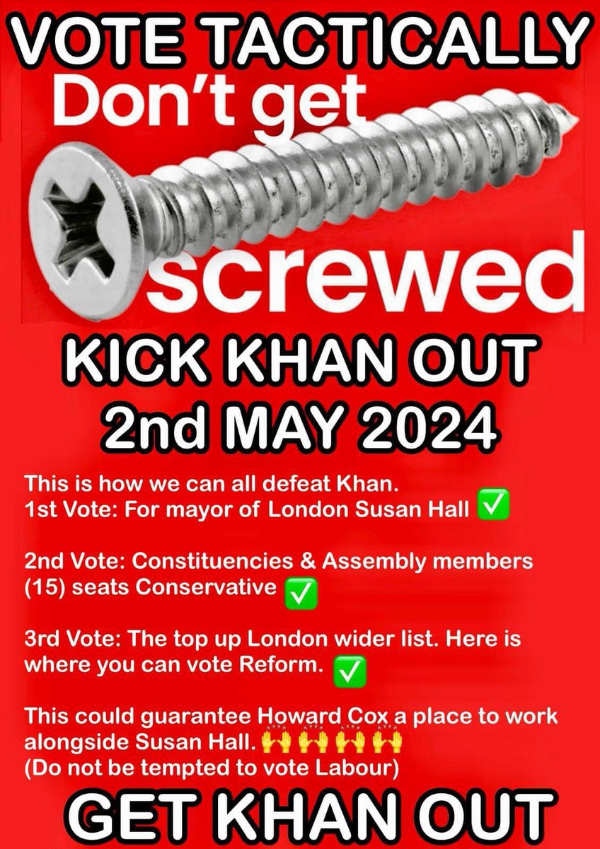 If u voted @AspireParty & @LutfurRahmanTH in Tower Hamlets in 2022, forget party politics & vote @Councillorsuzie A vote for Sadiq Khan will ensure Liveable Streets blocks remain as he’ll support The Maxwells & @SaveBGstreets in their judicial review & stop the Democratic removal