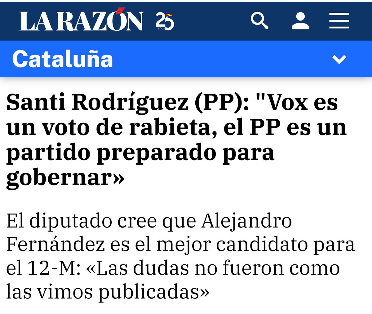 Mi voto a VOX es por creencia y supervivencia, no por rabieta.

Mi voto a VOX es porque defiende a España con todo lo que tiene a su alcance.

El PP sólo vale para gobernar las políticas del PSOE y hacer la cama a los separatistas.