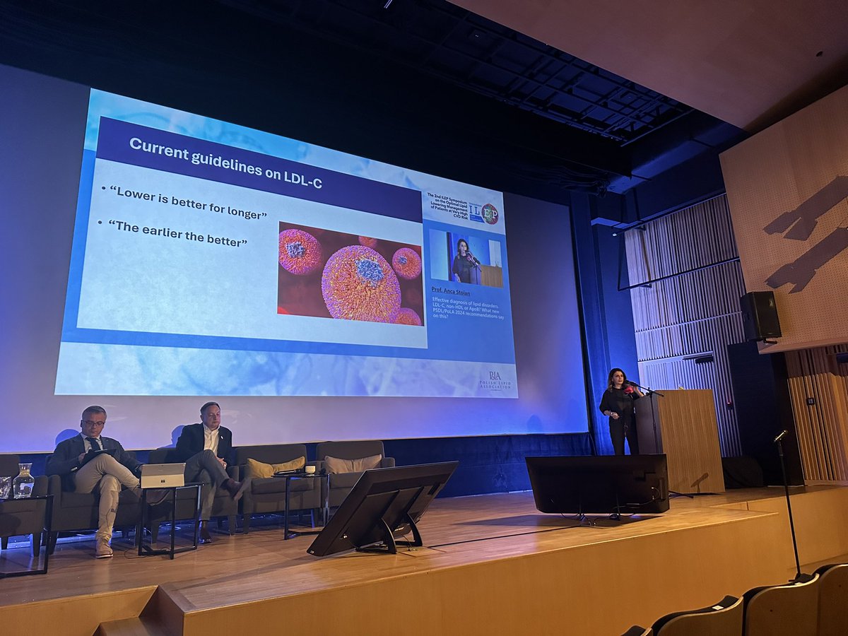 maciejbanach's tweet photo. A lecture by Prof. #AncaStoian on how to diagnose lipid disorders! Based on our @PoLACongress & #PTDL 2024 guidelines! Great thanks to her! Amazing talk💪 @SBogdan58 https://t.co/pwu84WV0Zn