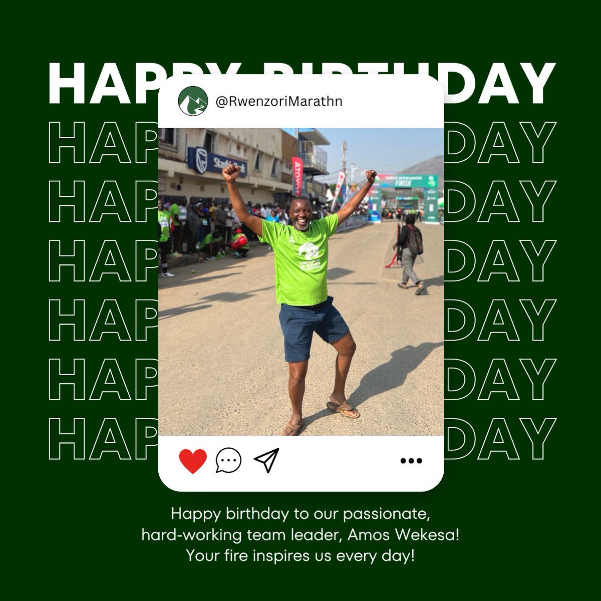 Happy birthday to the boss: @wekesa_amos! Without you, there would be no #TuskerLiteRwenzoriMarathon. Your passion inspires us to reach further and plan for the impossible every day. 🔥🔥🔥