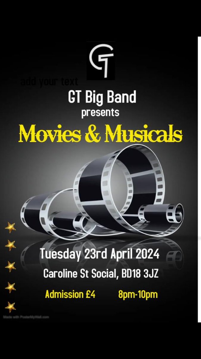 Tomorrow night, Tuesday, in Saltaire, the fabulous GT Big Band !