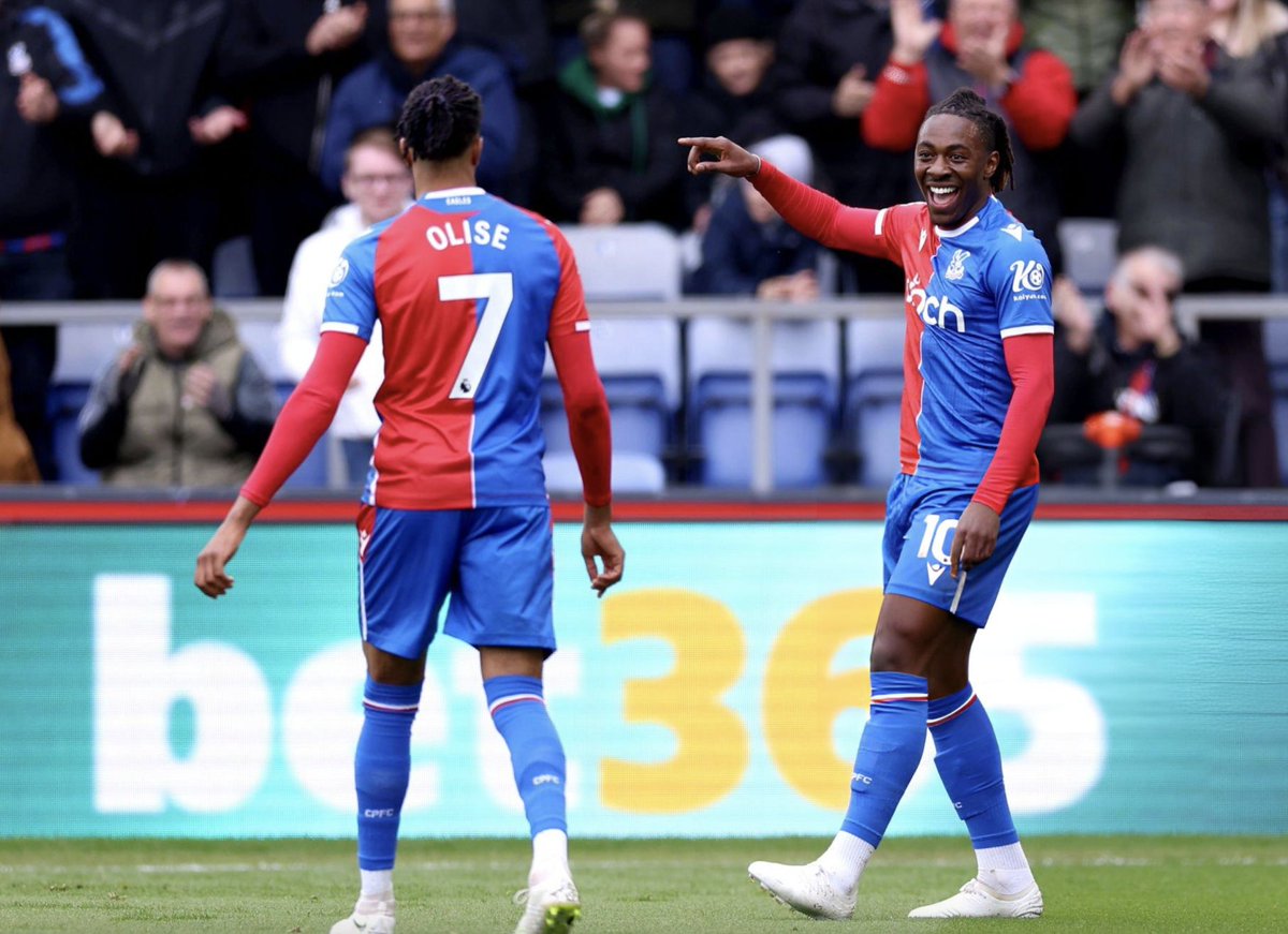 💫 Crystal Palace have played just THREE home games with both Eze & Olise starting. • Eze: 4G, 1A • Olise: 4G, 3A They've won all of them. #CPFC