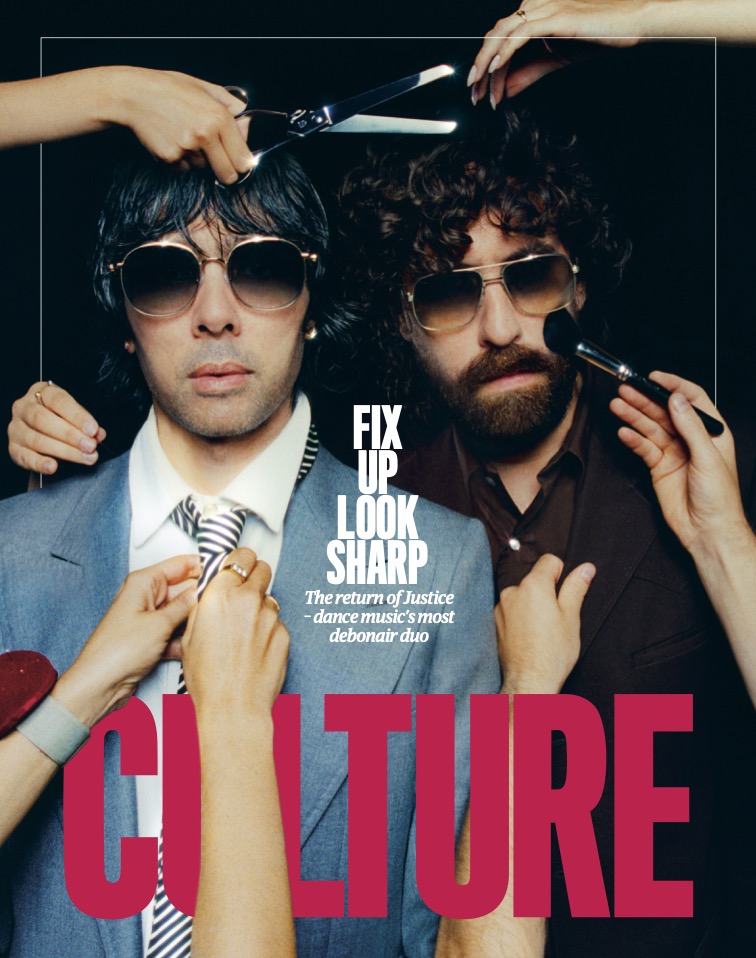 Had a chat with the Justice lads about their new album, the first in almost a decade, for the Guardian Saturday Culture cover. theguardian.com/music/2024/apr…