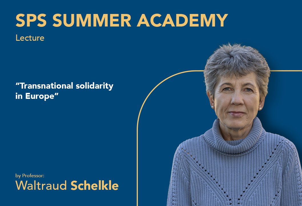 📣Join the SPS Summer Academy for Master Students at the @EUI_EU, a 1-week experience providing a fresh perspective on challenges faced by contemporary European societies! Don't miss the lecture by #SPSProfessor Waltraud Schelkle! ⏰ Apply by 15 May⤵️ 👀 loom.ly/D7kx8ZQ