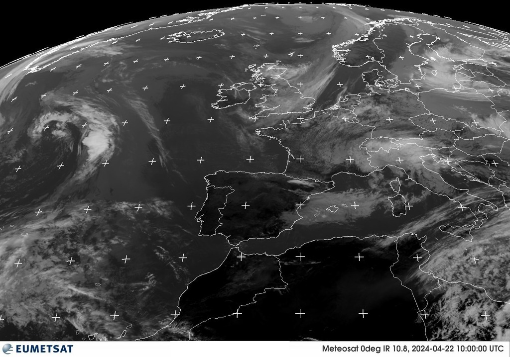 Imatge satèl.lit METEOSAT via @eumetsat #ElTemps #meteo #weather