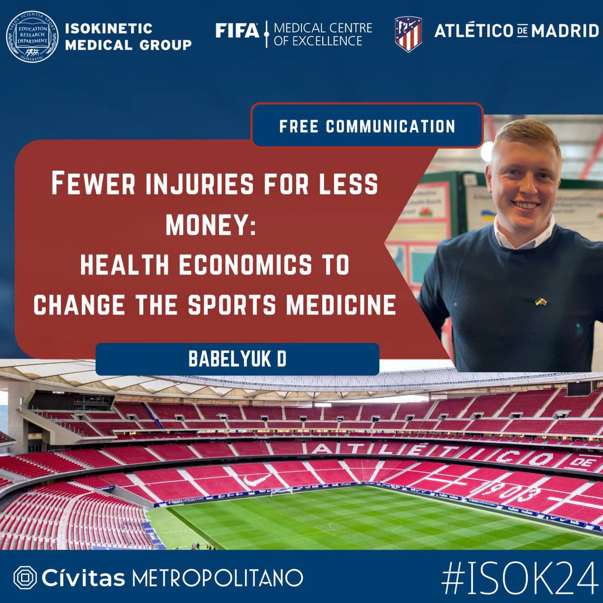 📚 I’m delighted to announce that my abstract has been accepted for a presentation at the Isokinetic Conference. My presentation aims to cover the principles of health economics to improve decision-making in elite sports medicine. #isok24 @footballmed @FDellaVilla