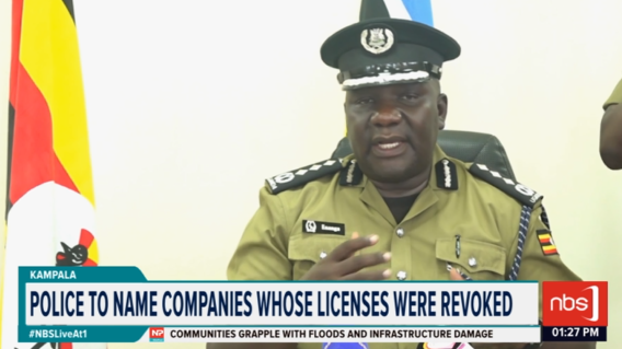 Police have warned that they are set to release a list of seven private security companies whose licenses have been canceled over violation of guidelines on the handling of firearms.

@CathNakato

#NBSLiveAt1 #NBSUpdates