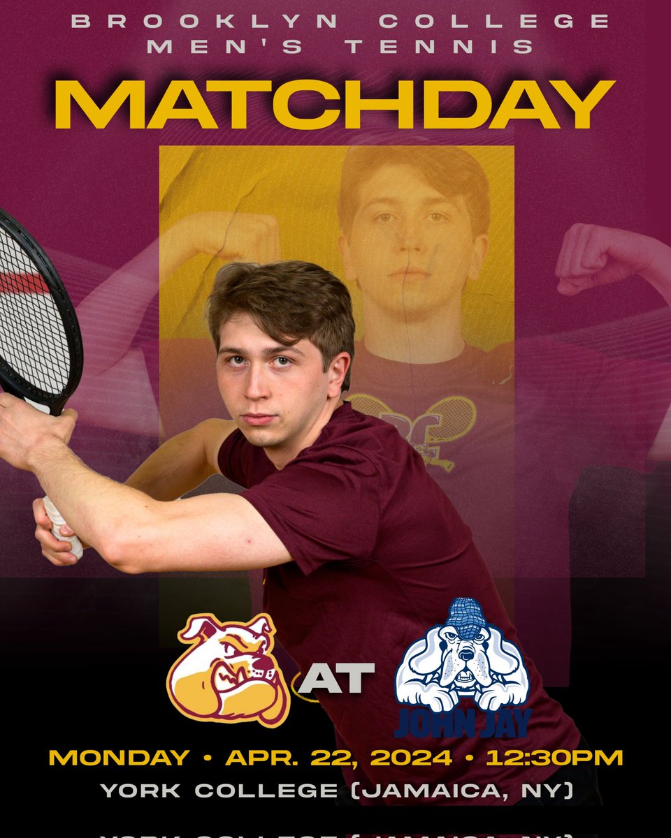 Gameday | 🎾

#BCmt closes out @cunyac play on the road this afternoon!🐶🎾

🆚 @jjayathletics
🕜12:30 pm 
📍 York College (Jamaica, NY)

#PlayLikeaBulldog #d3tennis #cunytennis #ita