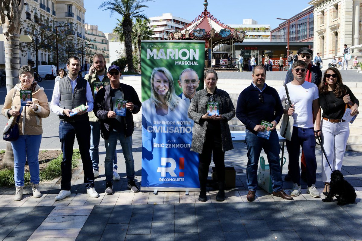 Grasse, Cannes, Nice, Châteauneuf ! La mobilisation ne faiblit pas pour @MarionMarechal dans les Alpes-Maritimes. Le 9 juin, #VotezMarion !