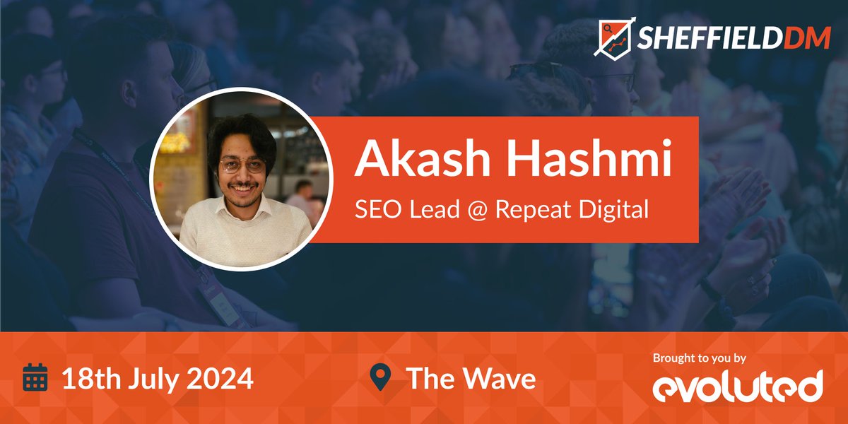 📢 We're delighted to be welcoming Akash Hashmi back for this summer's event after his brilliant technical SEO talk last year! This time, Akash - SEO Lead at Nottingham agency @RepeatDigital - will be delivering a talk on a very different but vitally important subject. 👇