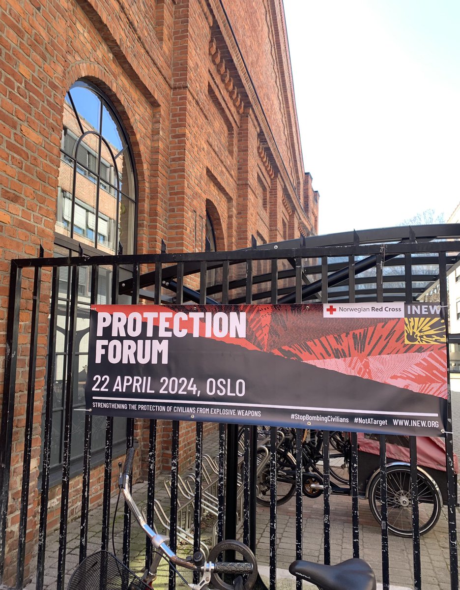 Civil society and states are meeting in Oslo this week, to talk about the protection of civilians from explosive weapons. Today we’ll hear civilian’s accounts 🎙️ it needs to generate political attention, says @lauraboillot #ProtectionForum24  @explosiveweapon @rodekorsnorge