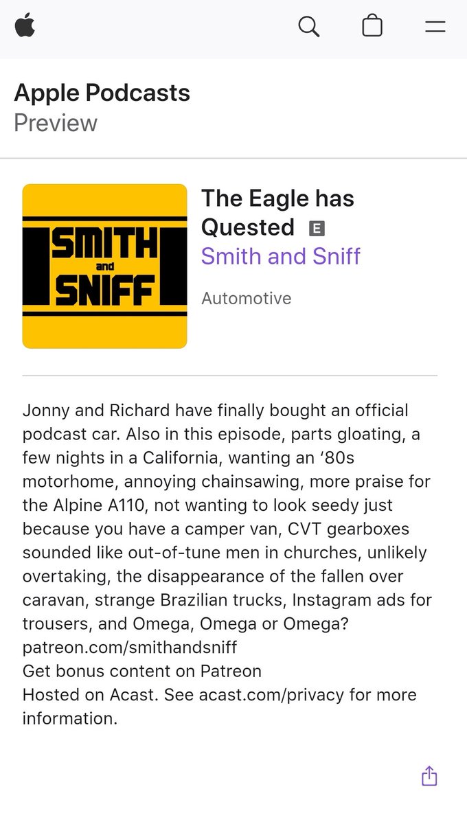 T'is Monday, meaning T'is time for #smithandsniff podcast with @sniffpetrol . Some say an Eagle has Quested... podcasts.apple.com/gb/podcast/the…