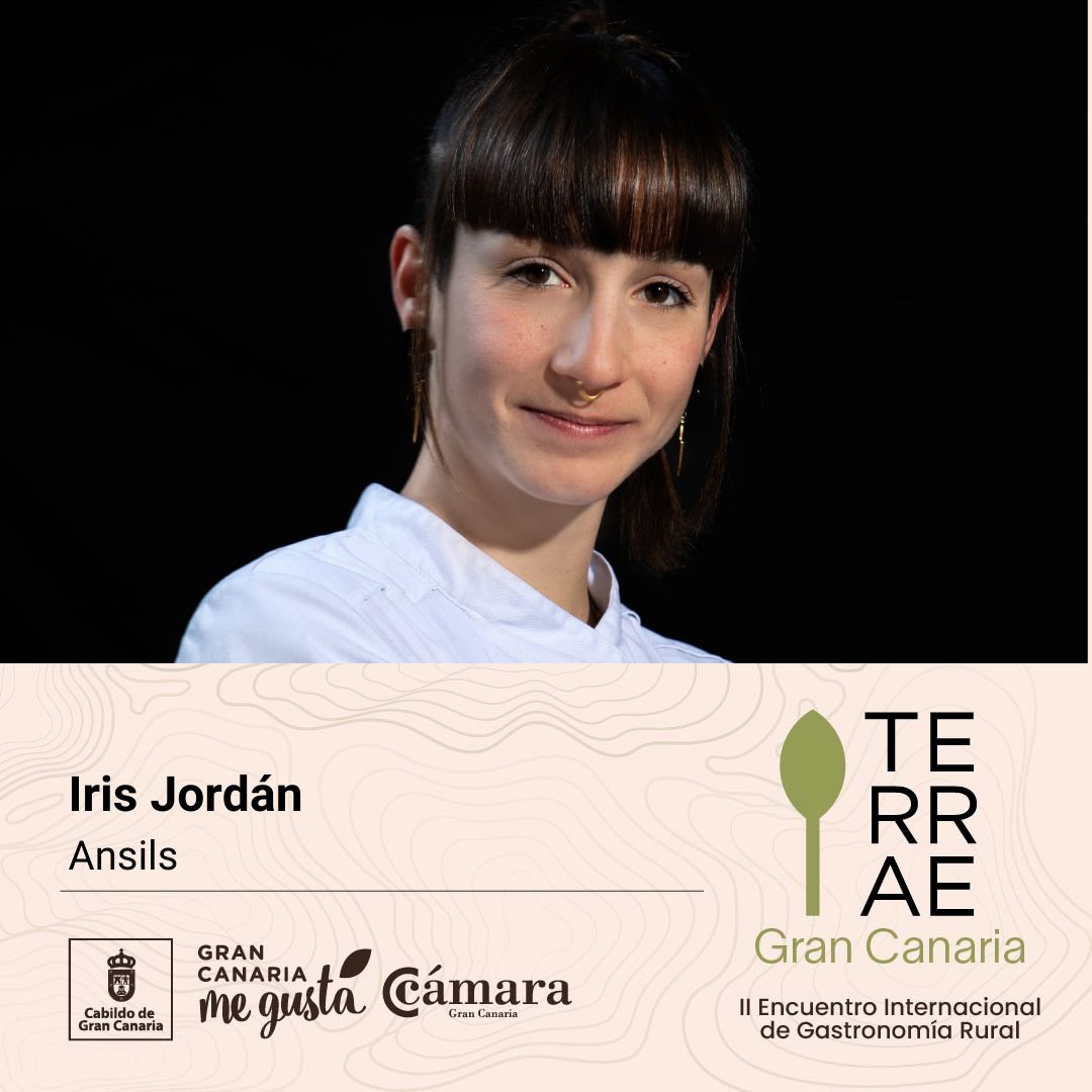 #terrae2024  Iris Jordán - An open and intuitive cook, she has a passion for game and poultry stews and bases part of her cuisine on recovering and updating traditional recipes from the valley. @GranCanariaCab @CamaraGCanaria @grancanariamg