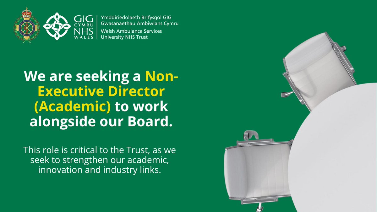 We are seeking a Non-Executive Director (Academic) to work alongside our Board. 
 
With your strong academic, commercial or innovation background, you will bring that experience to the Board table in support of our ambitions.  🔗 tinyurl.com/49yeajfn