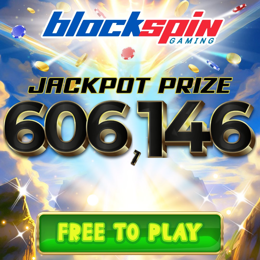 🚨Jackpot prize is at 606,146🤑 🆓Play for free in @BlockSpinGaming! Ready your 1000 chips and get the 5 scatter bonus to take home the Jackpot!🎯 #freechips #freetoplay #freenft