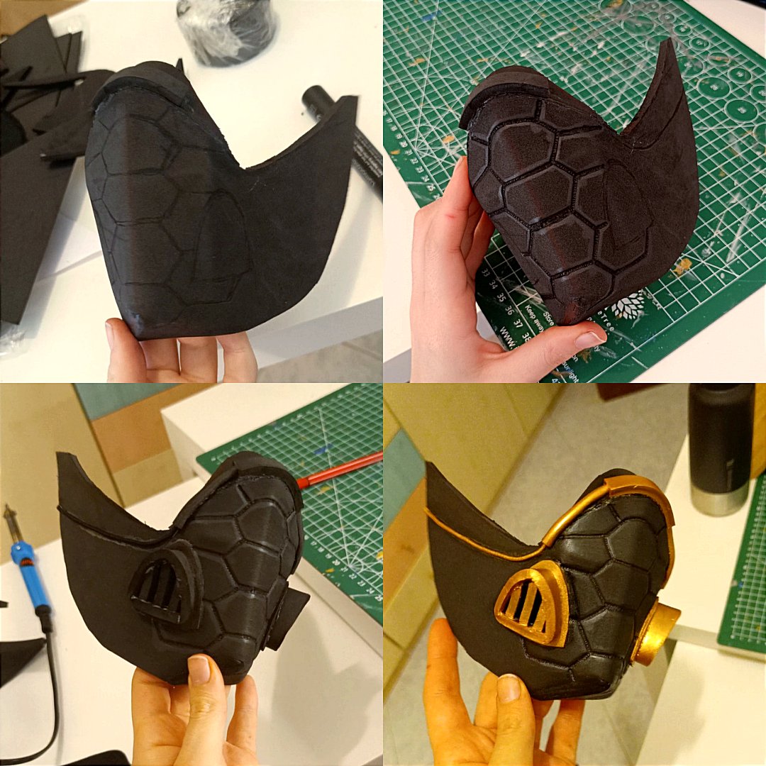Some of my Viper's Mask Wip⚙️

#cosplay #cosmaker #RiotGames #valorant #Viper