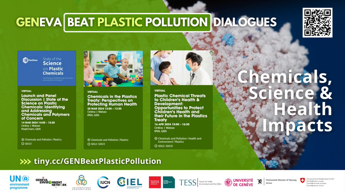 2/ With over 16,000 chemicals found in #plastics, dialogues revealed new findings & presented options to address these to protect #environment & #health, including on children’s brain development. 🧪tiny.cc/GEN14Mar24 🥼tiny.cc/GEN28Mar24 🍼tiny.cc/GEN16Apr24IPEN
