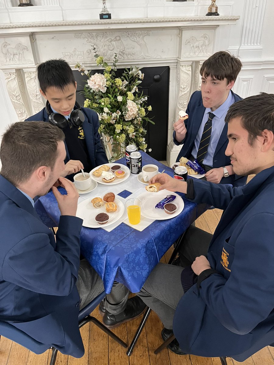 A lovely way to start the week! Celebration tea for students who achieved outstanding reports in the Spring term. Well done to you all!