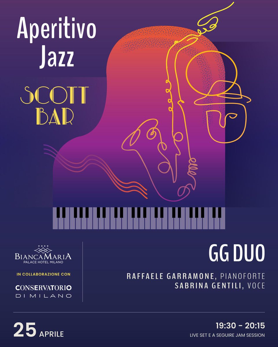 Giovedì 25 aprile ore 19.30 JAZZ CLUB allo Sott Bar

#consmi #conservatoriomi #consmilano #conservatory #milano #milan #milanocity #jazz #jazzclub