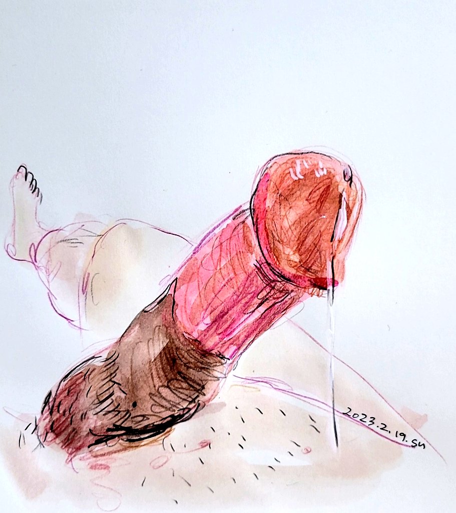 쿠퍼액 찌인하게 흘리는 좆상화. 시중에 판매하는 젤과는 비교할수도 없는 수준의 부드러움이 쿠퍼액에는 존재한다. 쿠퍼로만 살살 문질러서 자지기둥까지 핸드잡 해주면 귀두의 말랑함과 단단함이 동시에 느껴져서 손끝에서 부터 꼴리게 만든다. #섹트 #좆상화 #박제 #쿠퍼액 #art