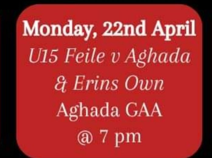 Wishing the very best of luck to our girls and mentors in the @eastcorklgf u15 feile competition @AghadaLGFA 7pm tonight. #inchroversabu ..@CorkLGFA .🤞🇵🇪🏐.