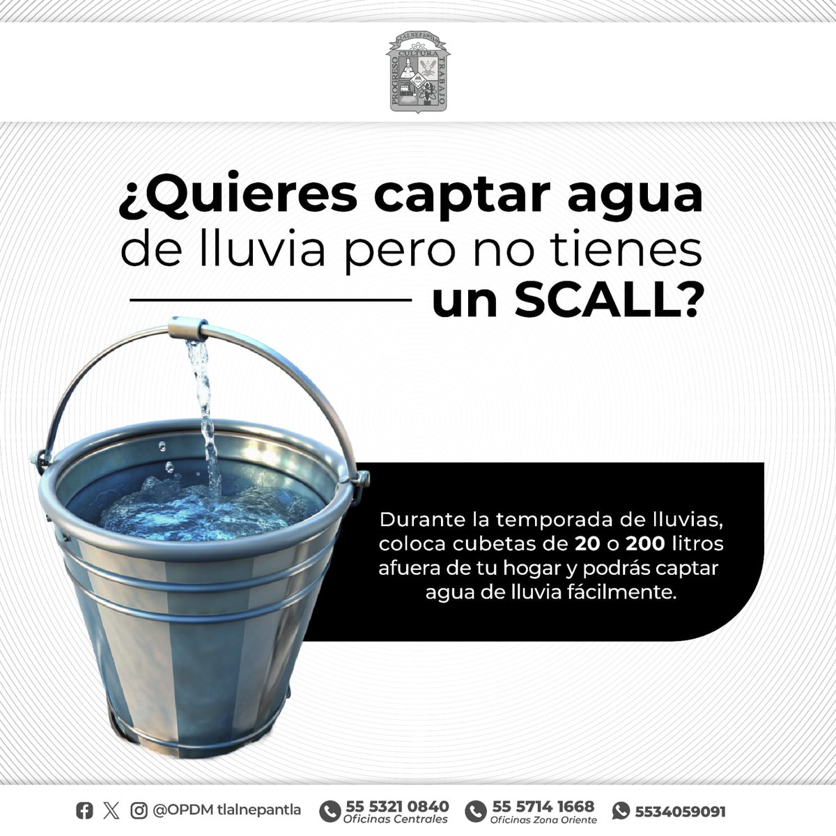 ☔ No hay pretextos para no captar agua de lluvia. Existen diferentes maneras para realizar esta acción. ¡Conócelas! 💦 #CaptaciónDeAgua #CulturaDelAgua