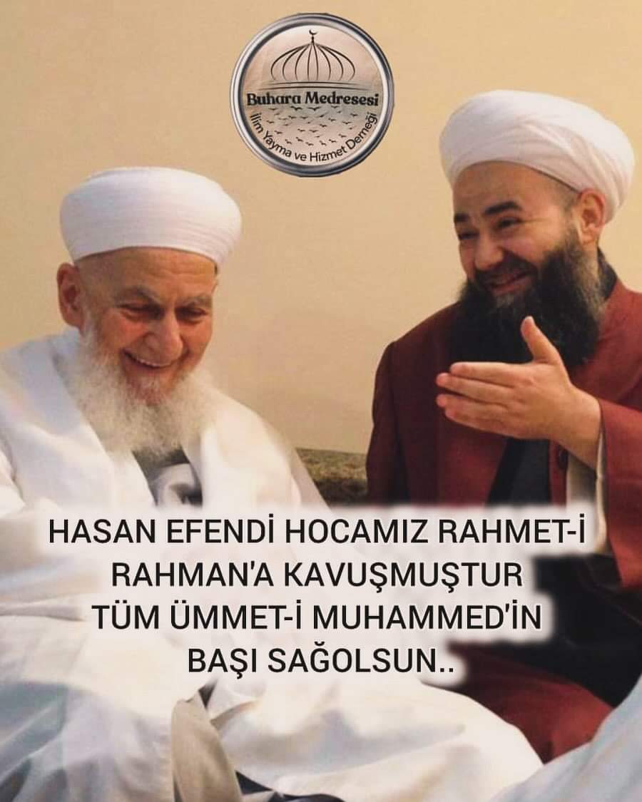 Hasan Efendi Hocamız Rahmet-i Rahmân'a kavuşmuştur. Ümmet-i Muhammed'in başı sağ olsun! İslam Sağ Olsun.

#mübarekefendiler #cübbeliahmethoca #cübbeli #cemaat #ismailagacemaati #i̇smailağa #hasanefendi