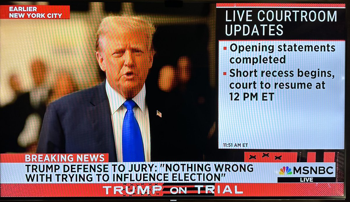 Seriously…Trump’s defense to the jury is there is nothing wrong with trying to influence an election.