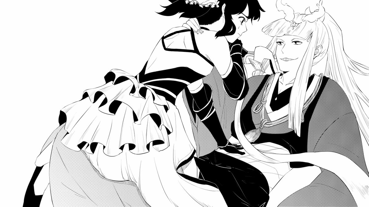 VVR159's tweet photo. 好有病好喜欢……大概是按这种感觉画的…… https://t.co/u1tK6BwUm3