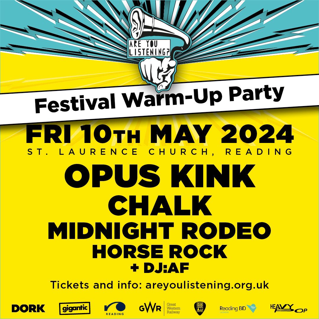 Ta'dah! Venues and more artists announced!  💛
Full Warm-up Party bill + our 3rd lineup with Portishead <a href="/DJAndySmith/">Andy Smith</a>, <a href="/bellaunion/">Bella Union</a> signed <a href="/congratstheband/">congratulations</a>, Rose Rey (ex <a href="/valerasband/">VALERAS</a>), drag artists Big Jay, Philli Mi Up and more!
 🎟Tickets &amp; line-up: areyoulistening.org.uk