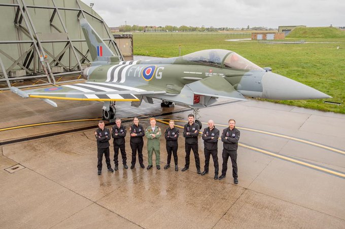 VIDEO: New Typhoon jet with D-Day tribute paint scheme unveiled. ➡️ lincolnshireworld.com/news/people/vi…