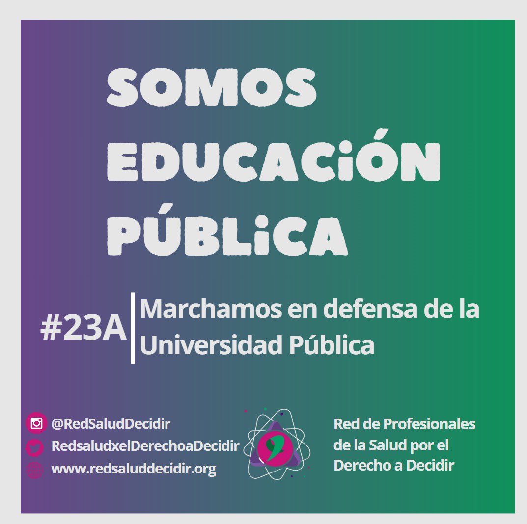 📢 23A Marcha Federal Educativa! Tenés que estar!! 

‼️Marchamos en defensa de las Universidades de nuestro país!
Todxs en las calles!!

#MarchaFederalUniversitaria 
#YoMarcho 
#RedSaludMendoza