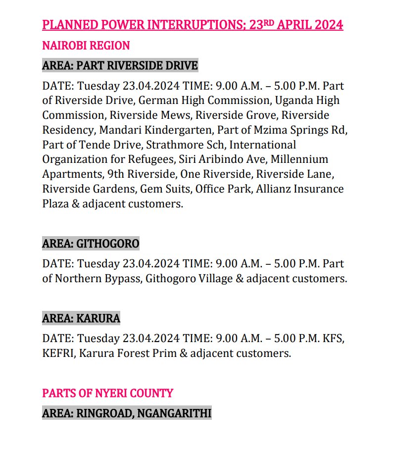 Kenya Power tweet media