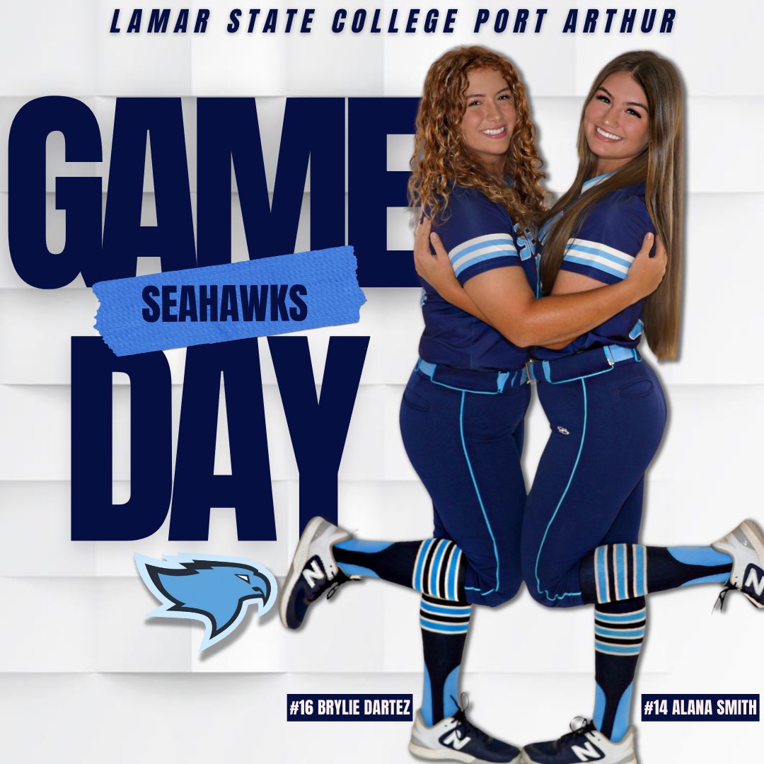 👯‍♀️IT’S GAME DAY👯‍♀️

🆚 Galveston 
⌚️ 1:00/3:30
📍 Martin Field
🖥️ lamarstateseahawks.com/sports/Seahawk…

#GoSeahawks | #WingsUp