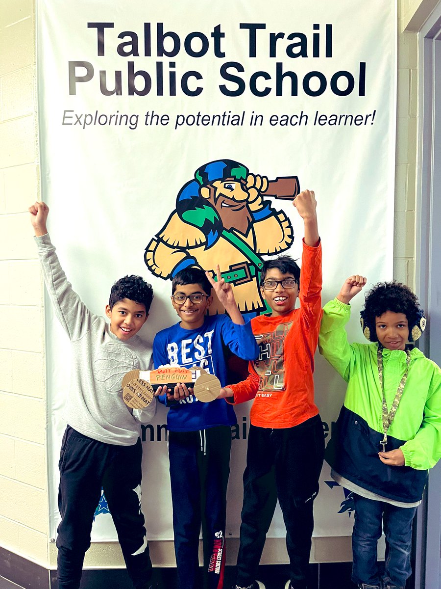 THRILLED to announce that @talbot_trailps brought home the Provincial GOLD MEDAL 🥇 in the @skillsontario #JunkDrawerChampionships #CardboardCarRaces !!!
Congrats to Team “Putt Putt Penguin”, as well as the entire class for all their hard work, perseverance, & ingenuity! #GECDSB