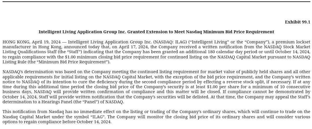 $ILAG has received a Nasdaq compliance extension until Oct 14, 2024, to meet the minimum bid price. 📈 With increased trading volume, investors are watching closely. Will their strategy to reach the $1.00 mark pay off? #StockNews #Nasdaq #TradingVolume #StocksToWatch $SPCB $MTTR