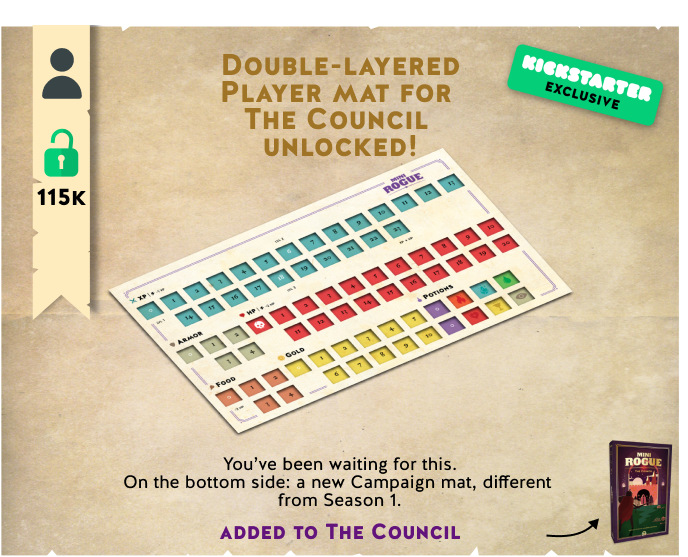 Nutspublishing's tweet photo. You've unlocked it for #Kickstarter! The cubes will be as cozy as you’ll be. 
There will be 1 player mat per box, playable solo or in pairs against an Overlord, with his own mat. Combine it with #MiniRogue's basic game to play in coop or with more players.
https://t.co/U9alSQRdAu https://t.co/SHDs4jmbSf