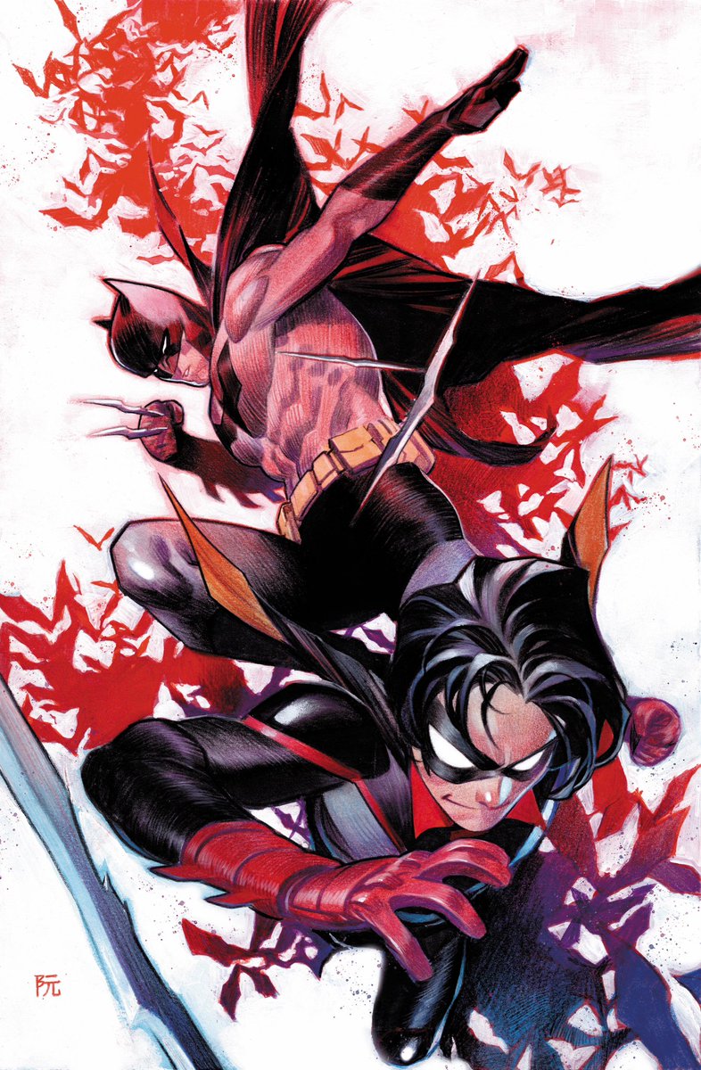 「Batman and Robin variant cover #dccomics」|dike ruanのイラスト