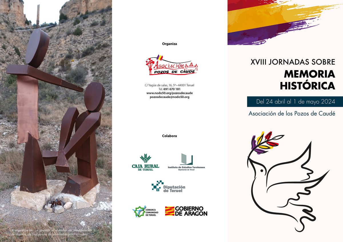 Cuando Aragón y Valencia pretenden enterrar nuestra Historia, es un placer presentar nuestro proyecto educativo LIBROS CON MEMORIA en el Museo Provincial de TERUEL en estas grandes jornadas de la APC. El martes 30, 19,15h. Ven, difunde.💜. <a href="/zetahv/">Zoraida Hijosa /❤️</a> <a href="/XEiM_PV/">Xarxa Educació i Memòria del País Valencià</a> <a href="/FundacionCives/">Fundación Cives</a> <a href="/PSOE/">PSOE</a>