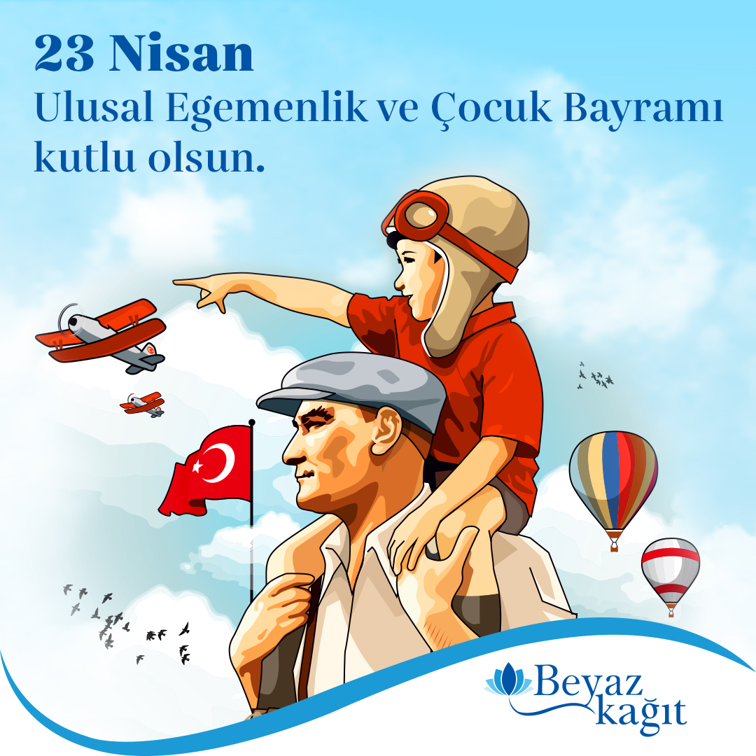 23 Nisan Ulusal Egemenlik ve Çocuk Bayramı’nı 104’üncü yılında coşkuyla kutluyoruz!
#beyazkağıt #bayram