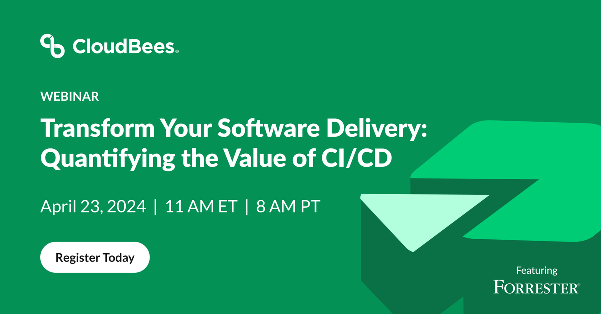 TOMORROW: Are you ready to boost your developer productivity & automate like never before? Don't miss our upcoming webinar featuring industry leaders from @CloudBees and @Forrester. Discover how to achieve significant efficiency in software delivery. cloudbees.com/events/details…