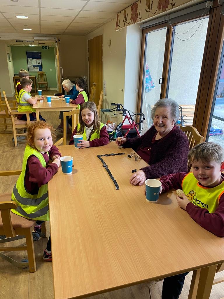 It's global International week. Here are tenants at Llys Awelon, Ruthin playing dominoes and boccia games with the children of Ysgol Pen Barras to kick off the week's celebrations!   #GIW2024 #morethanhousing